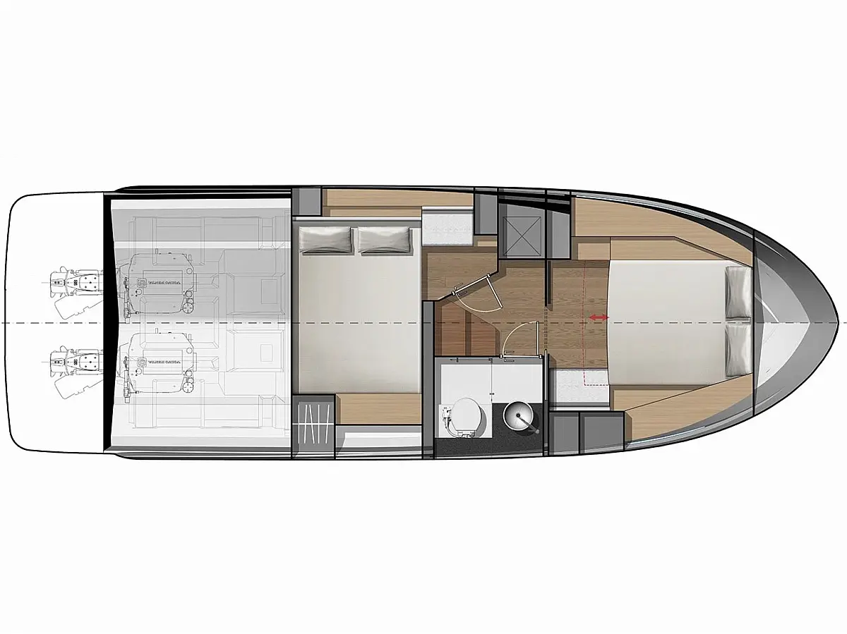 Jeanneau NC 33 - Sunny M  - [Layout image]