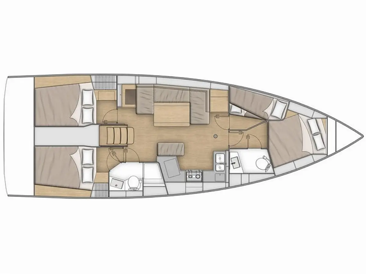 Oceanis 40.1 - Enjoy  - Layout image