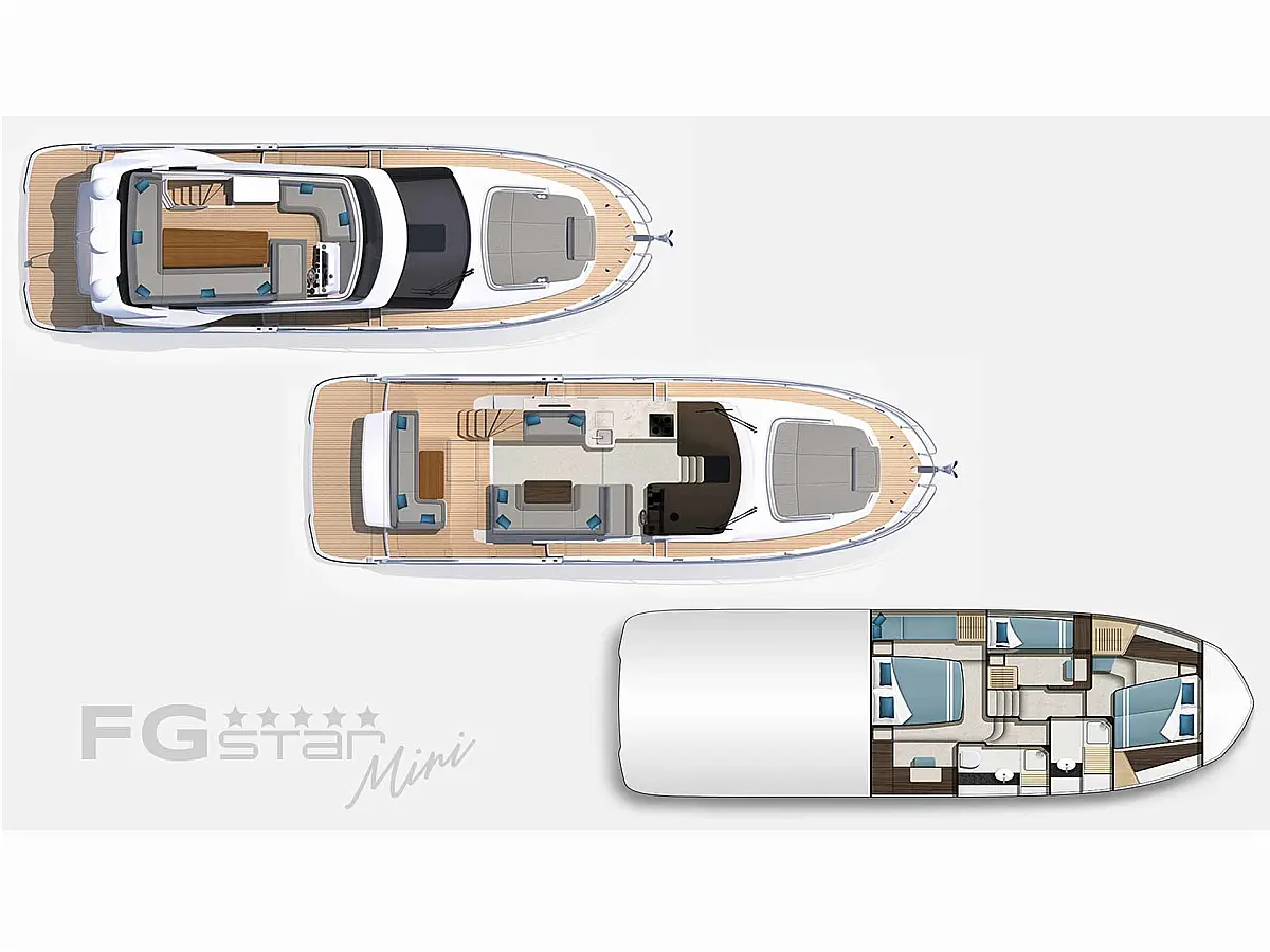 Galeon 440 Fly - FG Star Mini  - Layout image