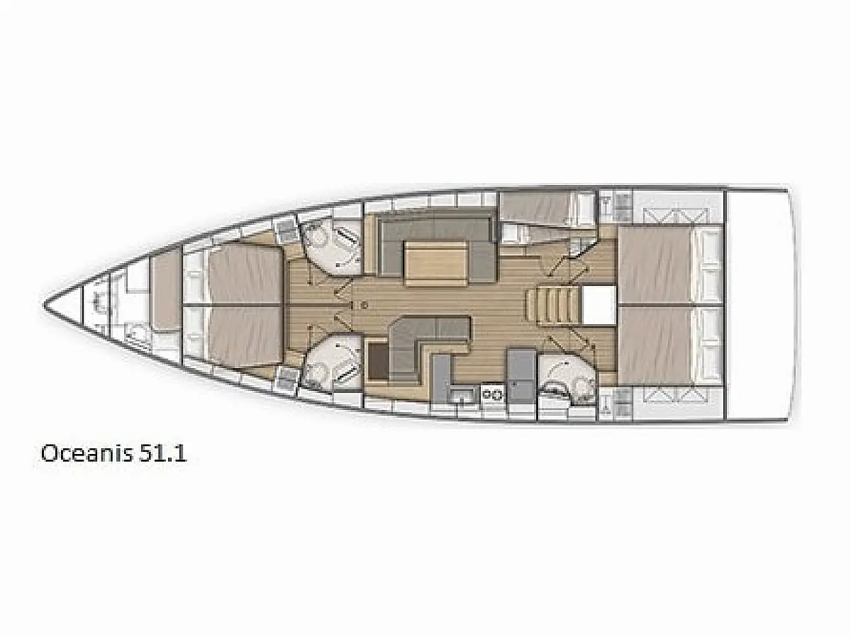 Oceanis 51.1 - Famiglia  - Layout image