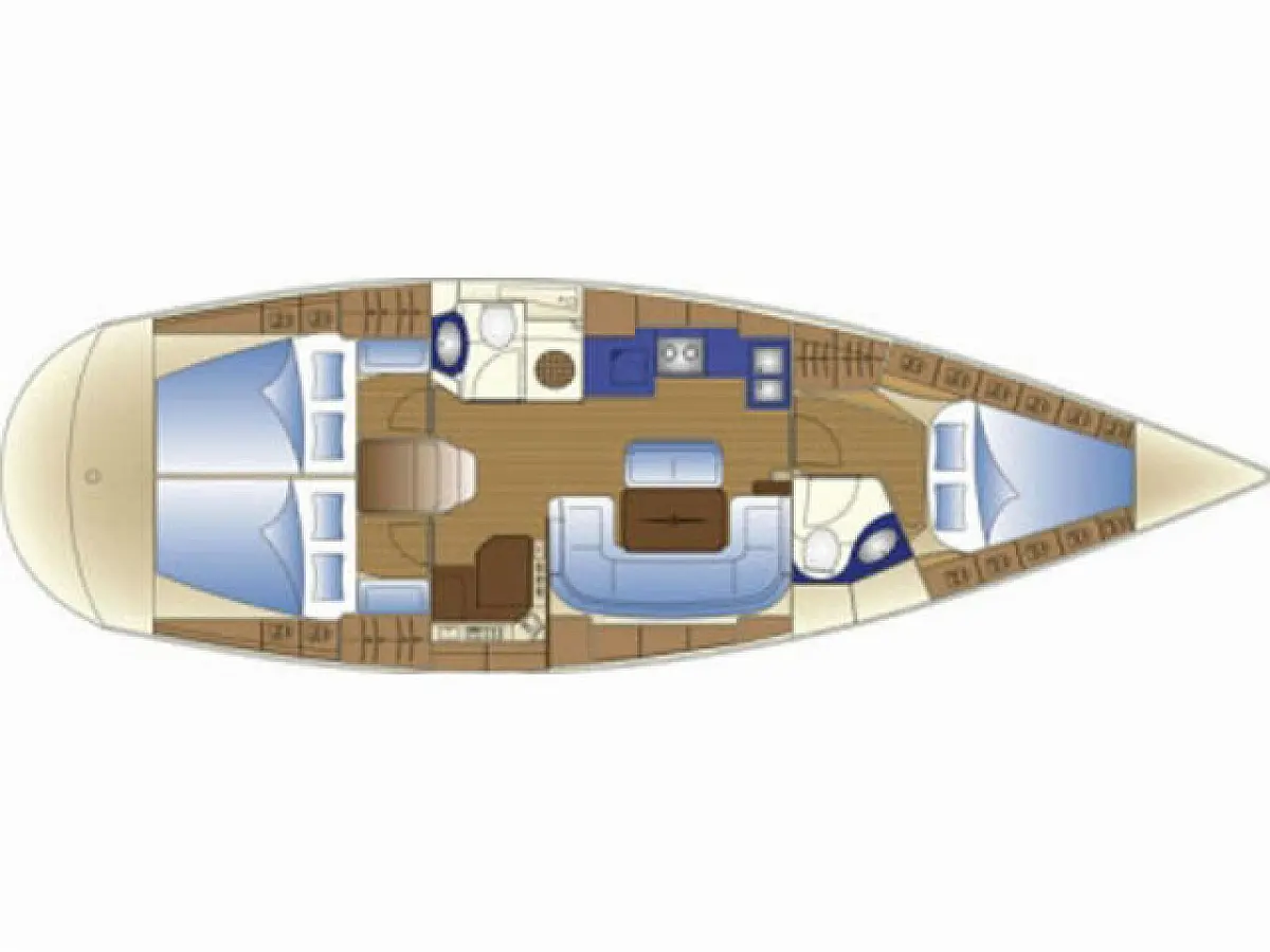 Bavaria 42 Cruiser - POŠIP  - Layout image