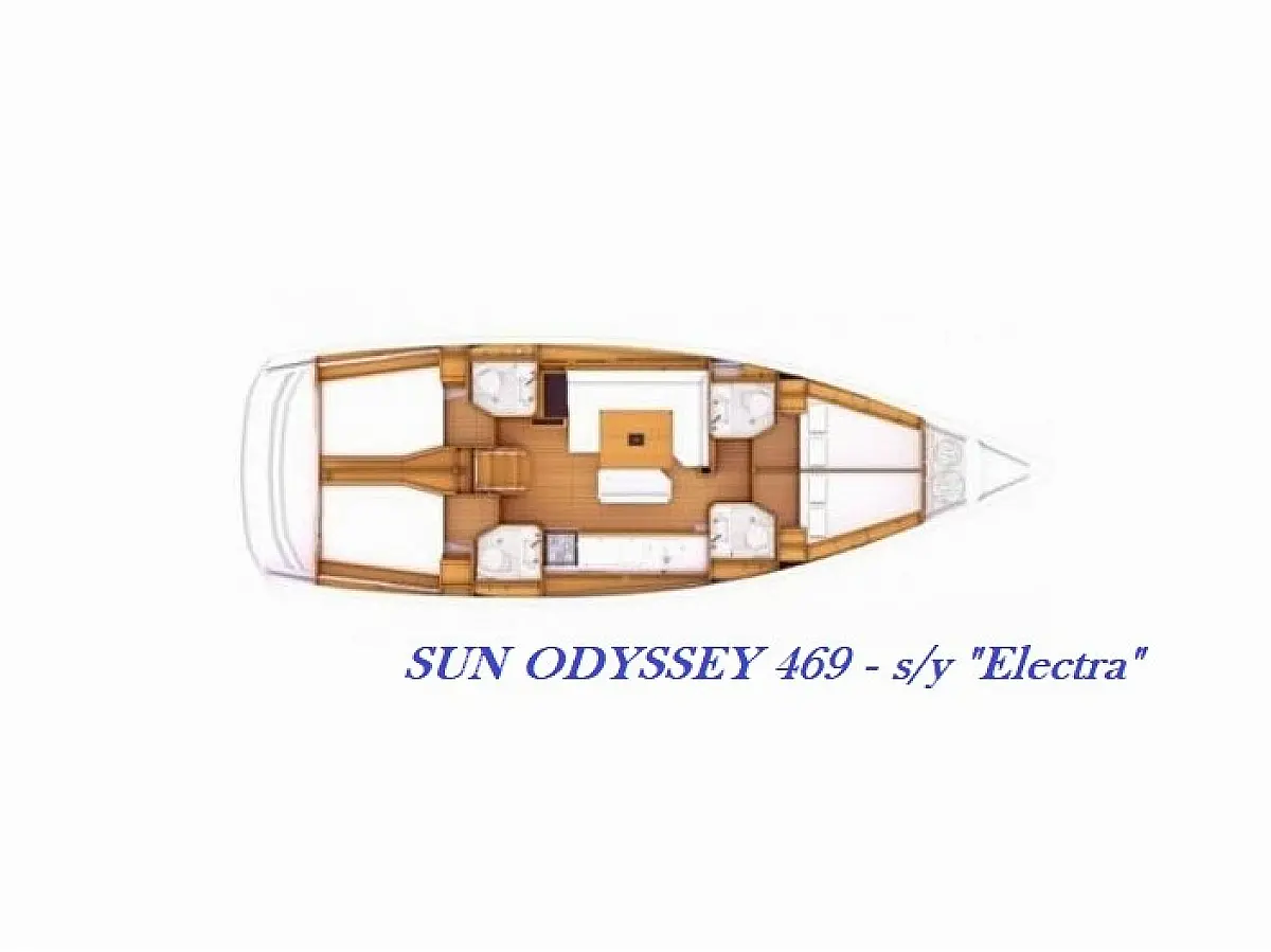 Sun Odyssey 469 - Electra  - Layout image