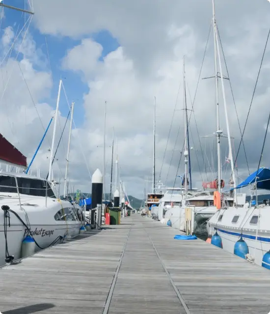 Day 7 Ko Nakha Yai to Marina – 2.5nm (Ao Po), 11nm (Yacht Heaven)