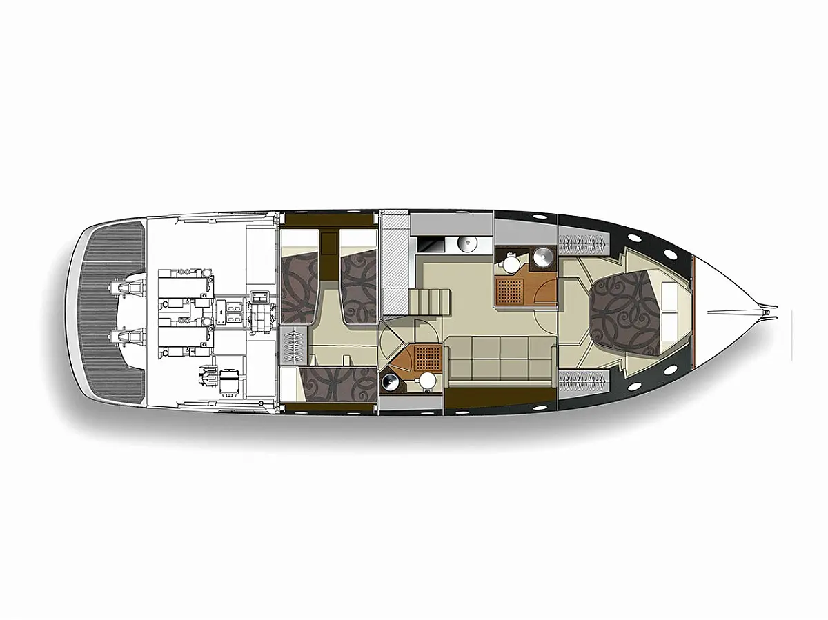 Cranchi M44 HT - Hakuna Matata  - Layout image