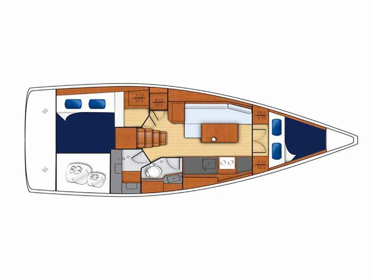 Oceanis 35.1 -   - Layout image